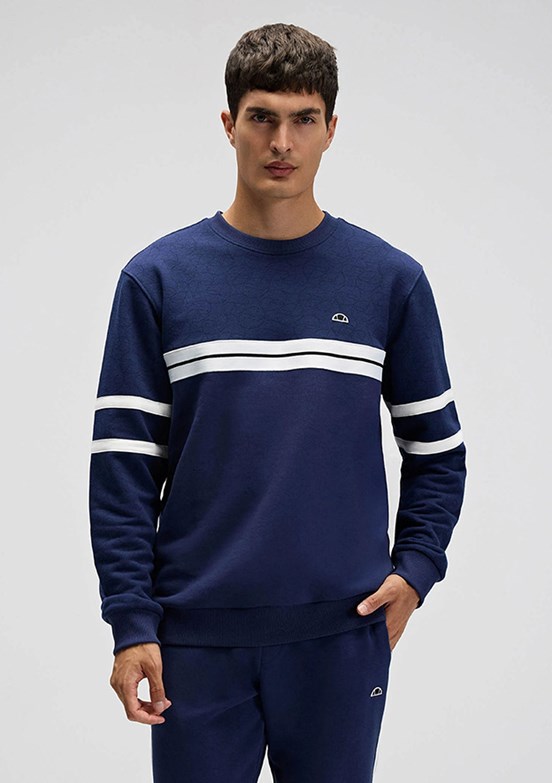 ELLESSE Lacivert Erkek Fermuarsız Kapüşonsuz Sweatshirt