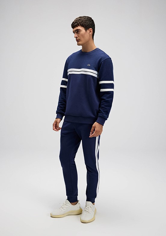 ELLESSE Lacivert Erkek Fermuarsız Kapüşonsuz Sweatshirt