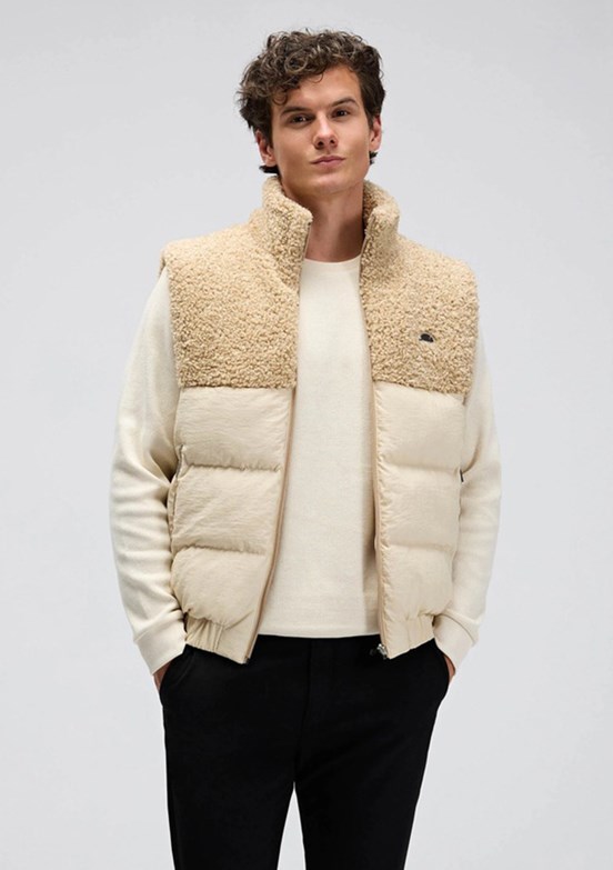 ELLESSE - EM532 Erkek Bej Şişme Yelek