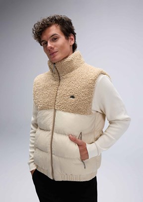 ELLESSE - EM532 Erkek Bej Şişme Yelek