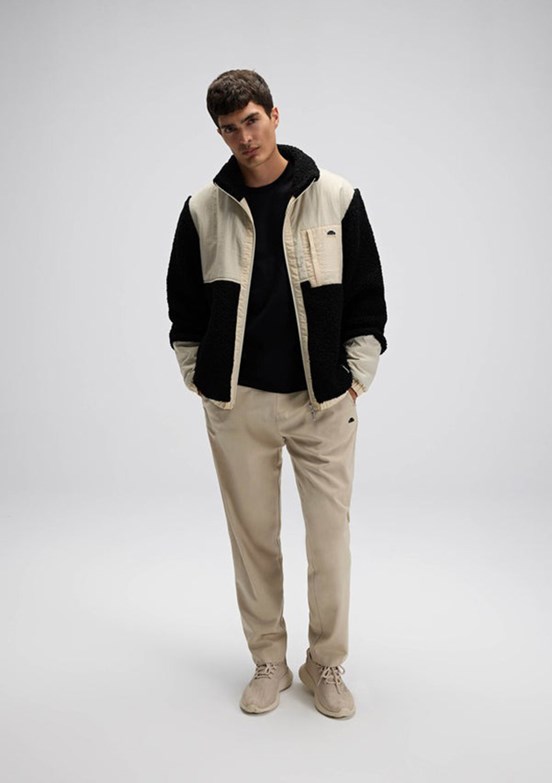 ELLESSE Siyah Erkek Fermuarlı Polar Mont