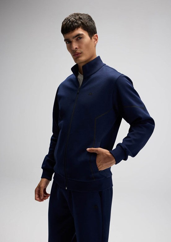 ELLESSE - EM545 Erkek Çok Renkli Fermuarlı Sweatshirt