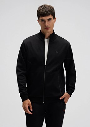 ELLESSE - EM545 Erkek Siyah Fermuarlı Sweatshirt