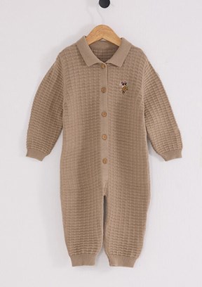 US POLO ASSN Bej Erkek Bebek Tulum