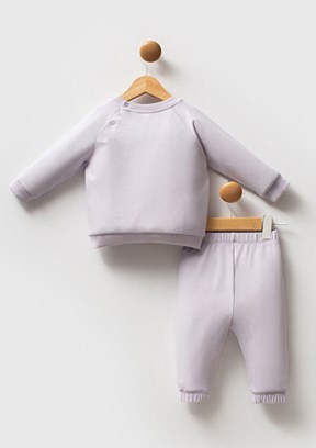 US POLO ASSN Mor Kız Bebek Eşofman Takımı