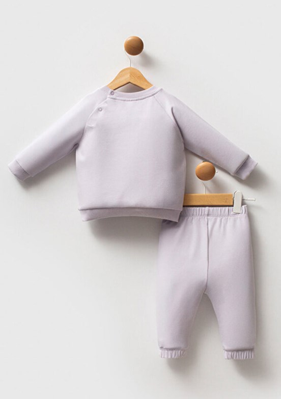 US POLO ASSN Mor Kız Bebek Eşofman Takımı