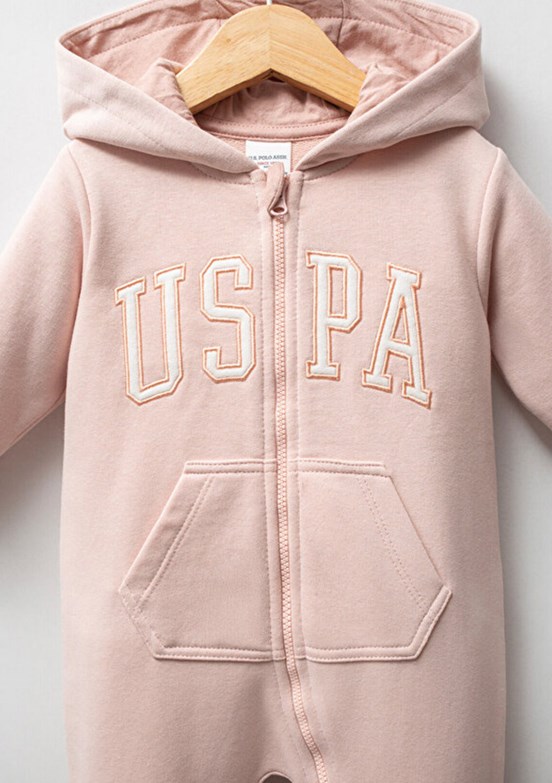 US POLO ASSN Pembe Kız Bebek Tulum