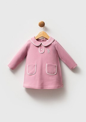US POLO ASSN Pembe Kız Bebek Standart Elbise