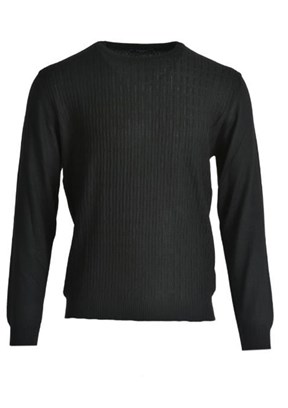 LEGATO Siyah Erkek Basic Kazak