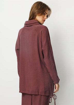 MİCCA Bordo Kadın Pantolonlu Takım