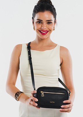 NAUTİCA Siyah Kadın Çapraz Çanta