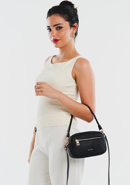 NAUTİCA Siyah Kadın Çapraz Çanta