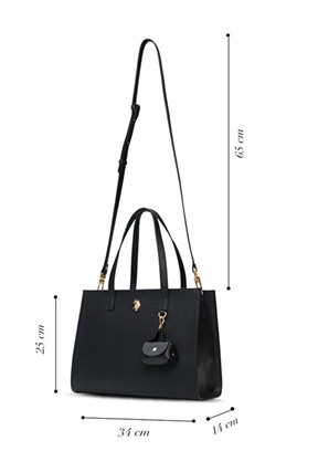 US POLO ASSN - US25587 Kadın Siyah Omuz Çantası