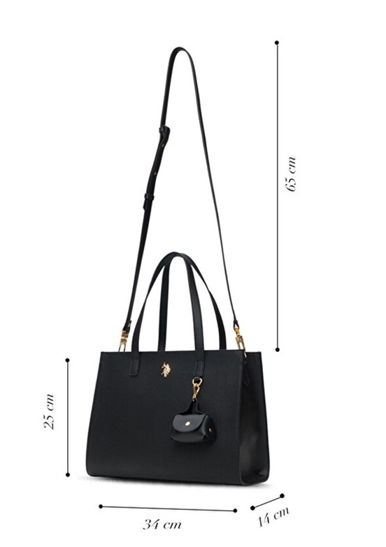 US POLO ASSN - US25587 Kadın Siyah Omuz Çantası