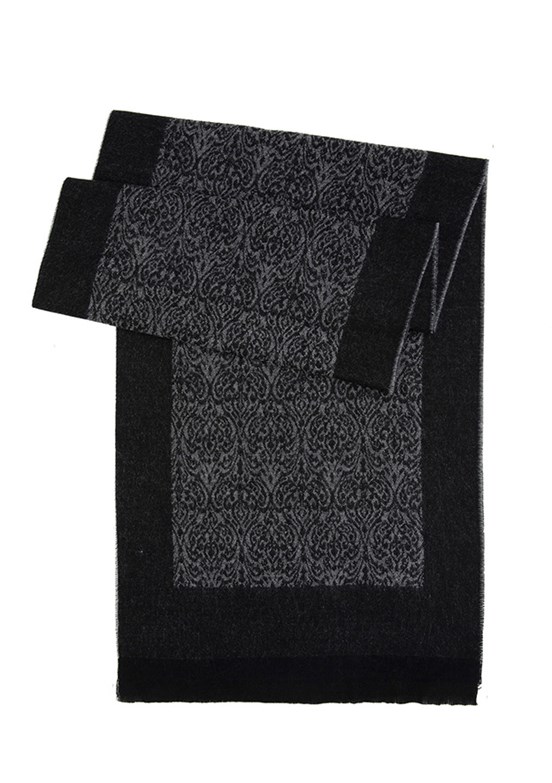PİERRE CARDİN Siyah Erkek Atkı