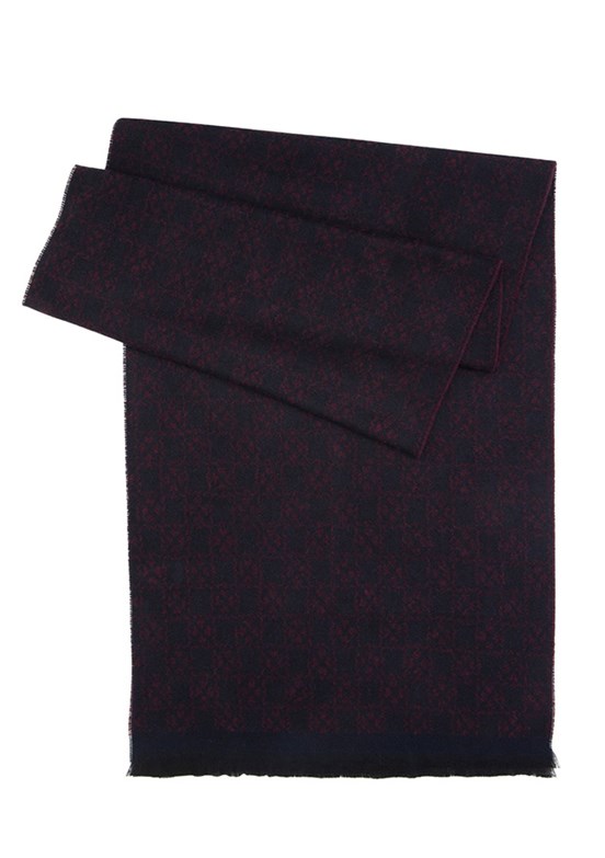 PİERRE CARDİN Bordo Erkek Atkı