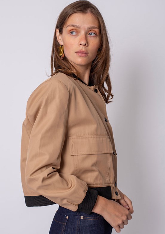 LADY GİNA Bej Kadın Regular Ceket