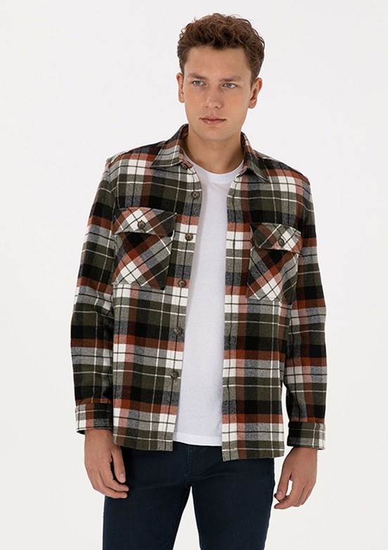 US POLO ASSN Bakır Erkek Uzun Kol Gömlek