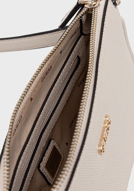GUESS Noelle II DBL Pouch - HWZG9672710 Kadın Kahverengi Çapraz Çanta