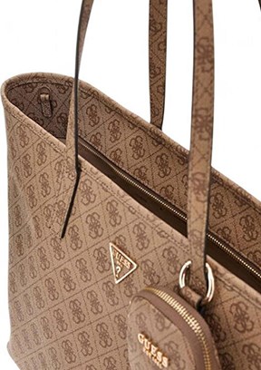 GUESS POWER PLAY II LARGE - HWSL7124240 Kadın Kahverengi Kol Çantası