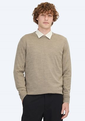 KİP Bej Erkek Bisiklet Yaka Kazak