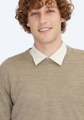 KİP Bej Erkek Bisiklet Yaka Kazak