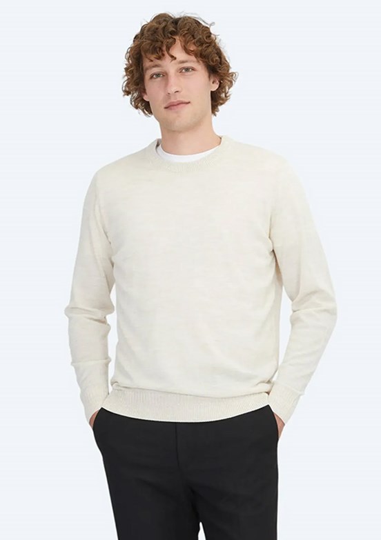 KİP Bej Erkek Bisiklet Yaka Kazak