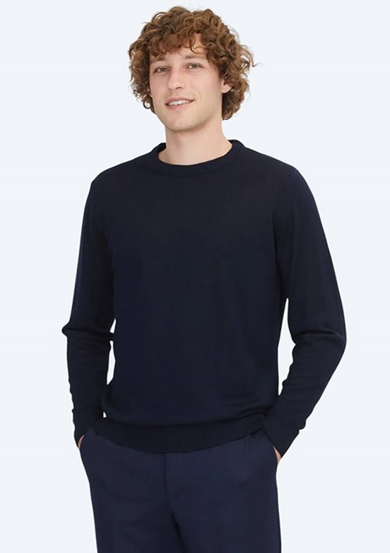 KİP Lacivert Erkek Bisiklet Yaka Kazak