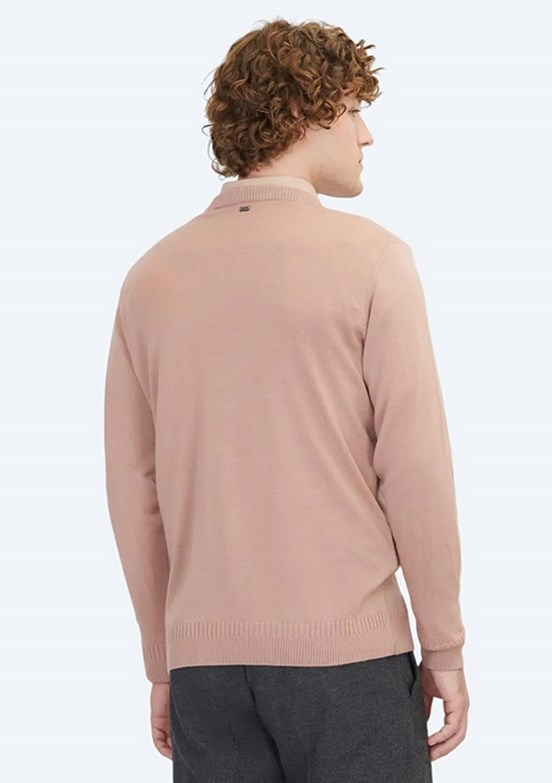 KİP Turuncu Erkek Bisiklet Yaka Kazak