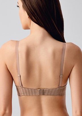 NEW BRA - 3370510000 Kadın Capucino Basic Desenli Sütyen
