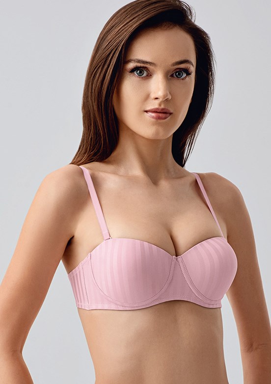 NEW BRA - 3370510000 Kadın Pembe Basic Desenli Sütyen