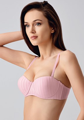 NEW BRA - 3370510000 Kadın Pembe Basic Desenli Sütyen