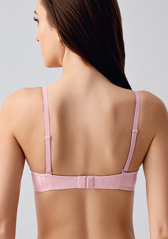 NEW BRA - 3370510000 Kadın Pembe Basic Desenli Sütyen