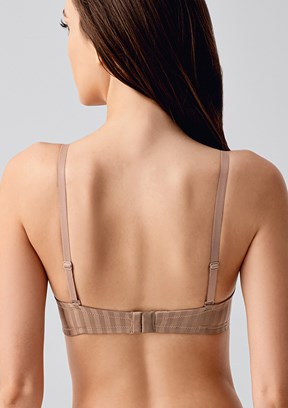 NEW BRA - 3370560000 Kadın Capucino Destekli Desenli Sütyen
