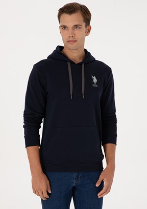 US POLO ASSN Lacivert Erkek Basic Sweatshirt
