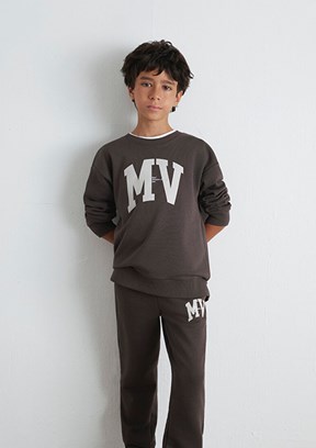 MAVİ Beyaz Erkek Çocuk Bisiklet Yaka Sweatshirt