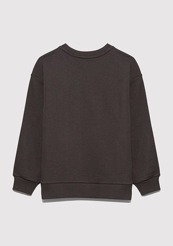 MAVİ Kahverengi Erkek Çocuk Bisiklet Yaka Sweatshirt