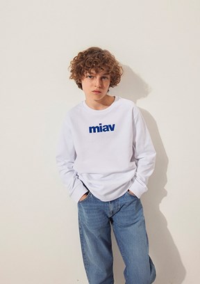 MAVİ Kahverengi Erkek Çocuk Bisiklet Yaka Sweatshirt