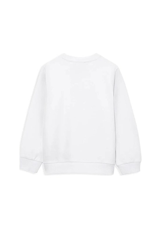 MAVİ Beyaz Erkek Çocuk Bisiklet Yaka Sweatshirt