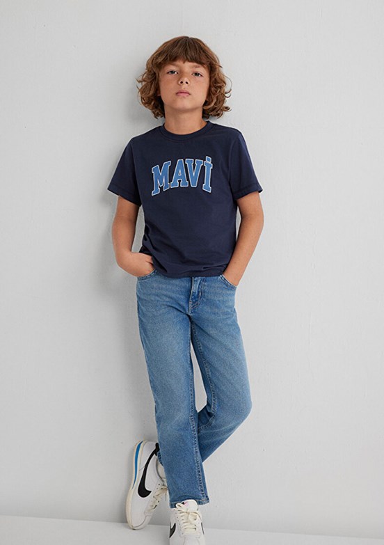 MAVİ Lacivert Erkek Çocuk Baskılı T-Shirt