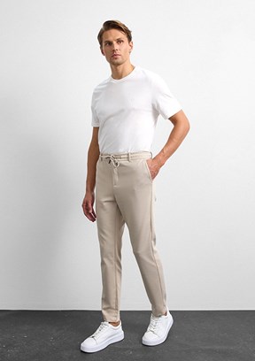 BACKANDBOND - B34S34016 Erkek Bej Jogger Pantolon