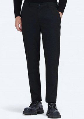 KİP Siyah Erkek Beli Lastikli Pantolon