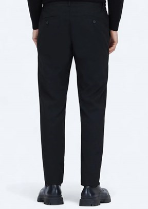 KİP Siyah Erkek Beli Lastikli Pantolon