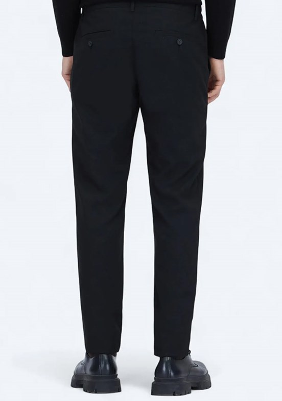 KİP Siyah Erkek Beli Lastikli Pantolon