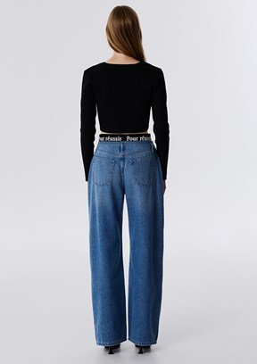 TWİST İndigo Kadın Yüksek Bel Jean Pantolon