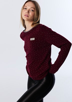 TWİST Bordo Kadın Basic Kazak