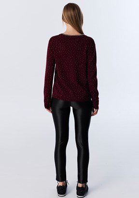 TWİST Bordo Kadın Basic Kazak