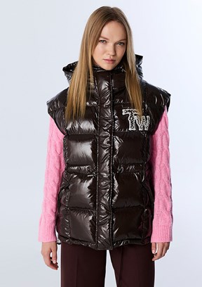 TWİST Kahverengi Kadın Şişme Mont