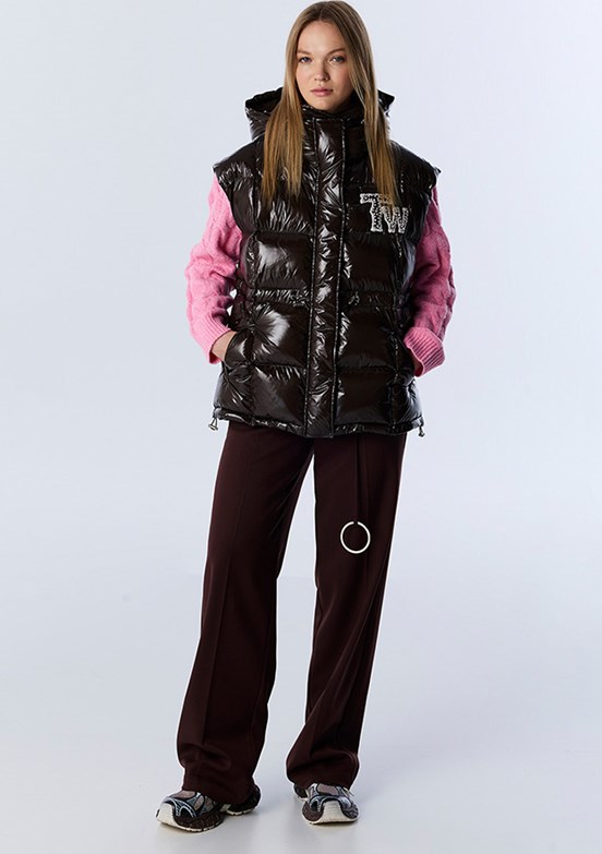 TWİST Kahverengi Kadın Şişme Mont