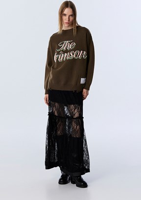 TWİST Yeşil Kadın Basic Kazak